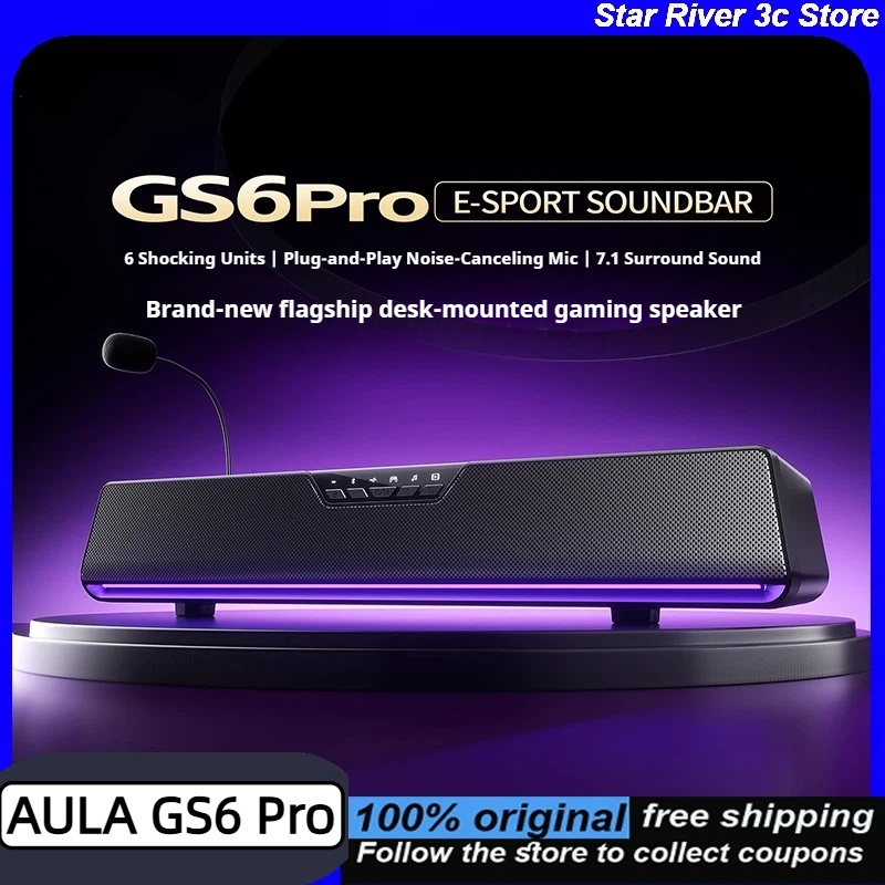 Rgb Computer Soundbar For Pc - AULA GS6 Pro 무선 게이밍 e스포츠
