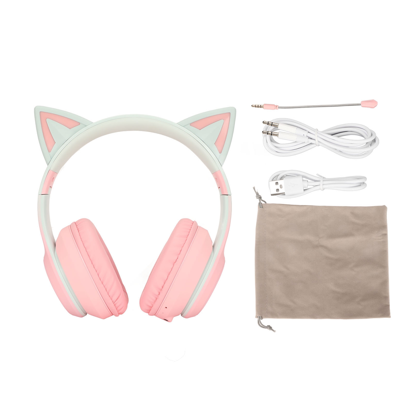 Cat Ear Bluetooth Headset Led - 고양이 귀 블루투스 게임용 헤드폰 LED