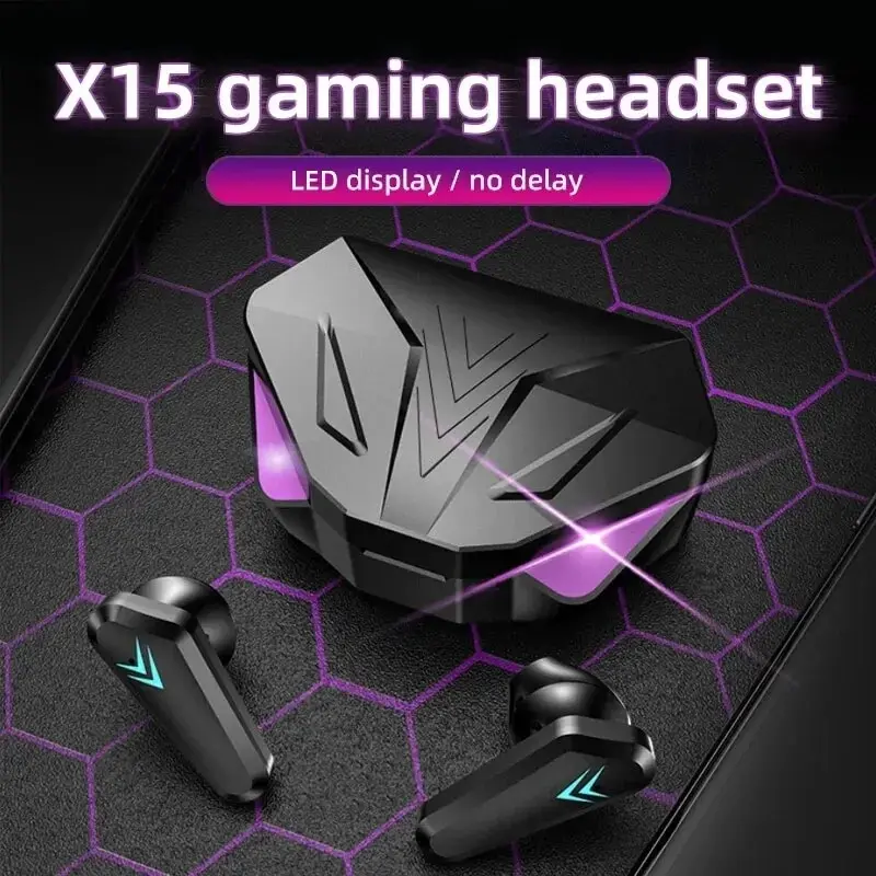 Gaming Headset With Mic Rgb - TWS 무선 Bluetooth 5.3 헤드셋 LED