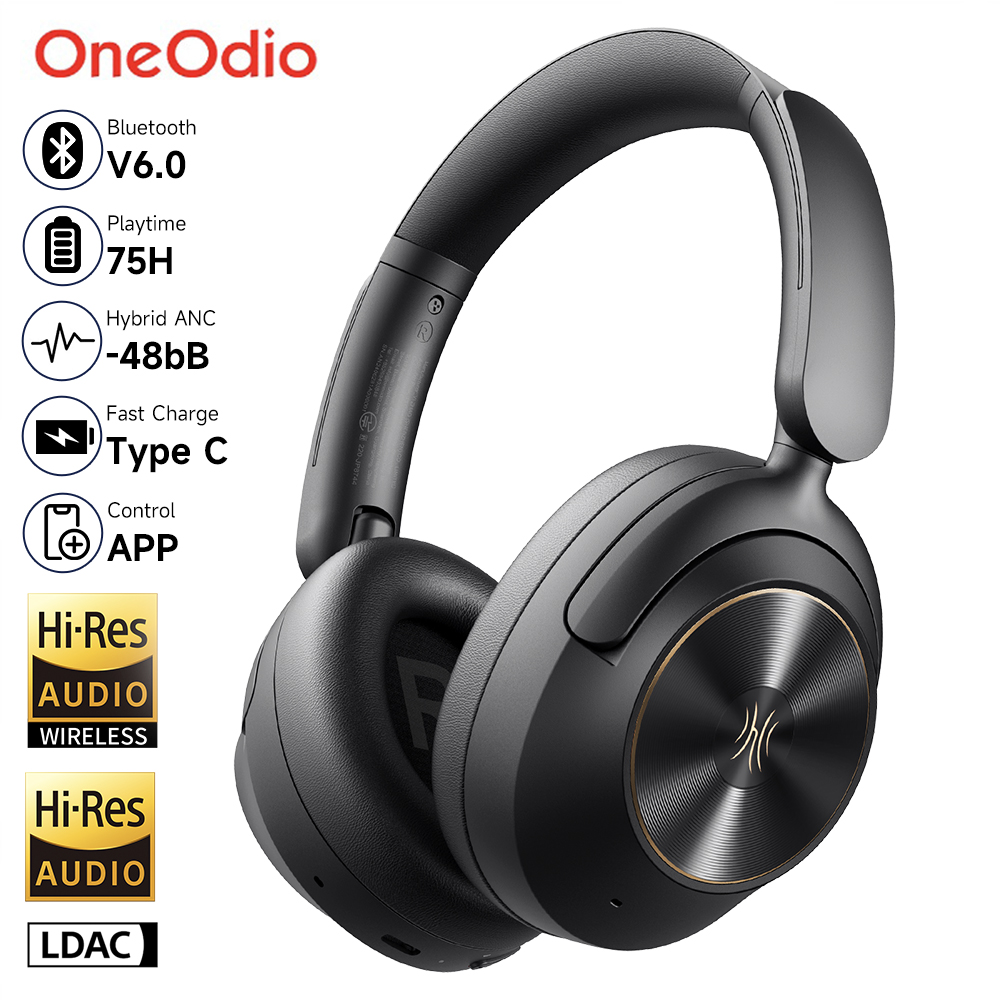 Anc Wireless Over Ear Headphones - 원오디오 A6 ANC 무선 블루투스 6.0