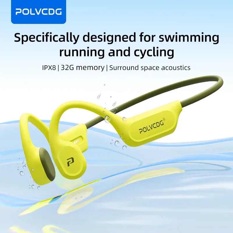 Type C Wired Earphones With Mic - POLVCDG X9 골전도 수영 이어폰 32G
