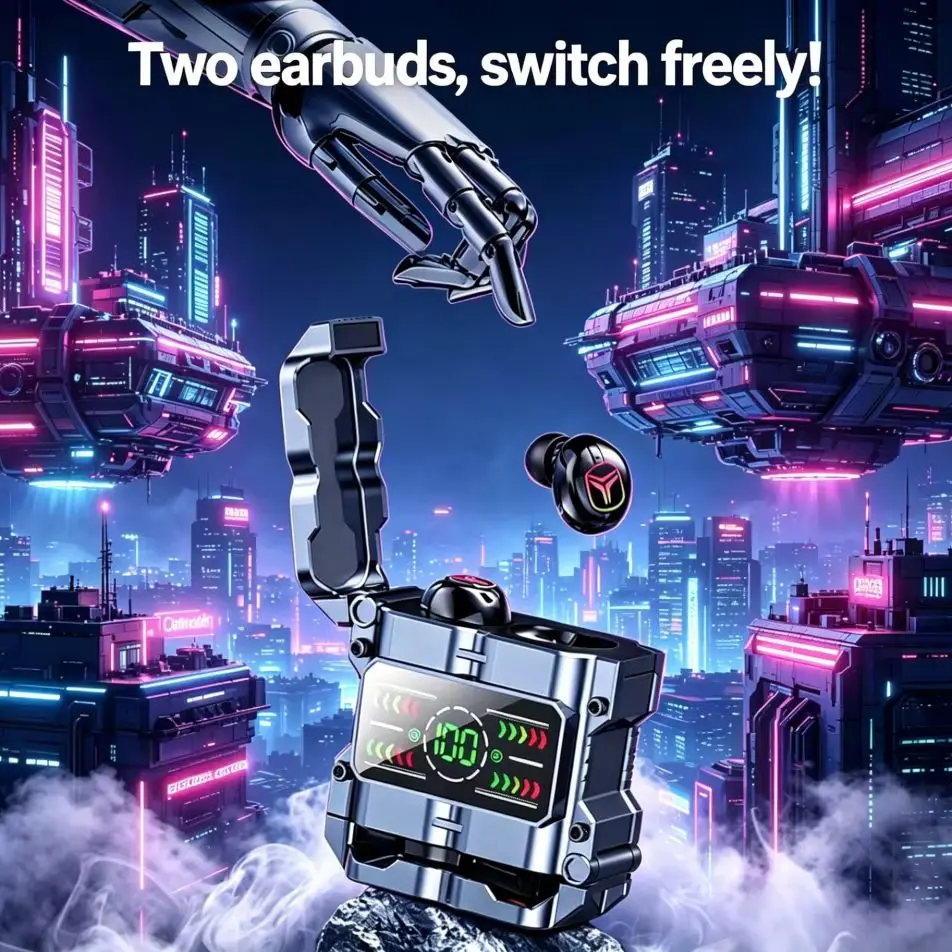 Gaming Headset With Mic Rgb - 메카 TWS 블루투스 5.3 게이밍 이어버드,