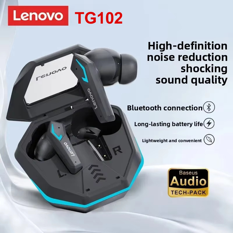 Gaming Headset With Mic Rgb - 레노버 TG102 게이밍 무선 이어버드 블루투스5.4