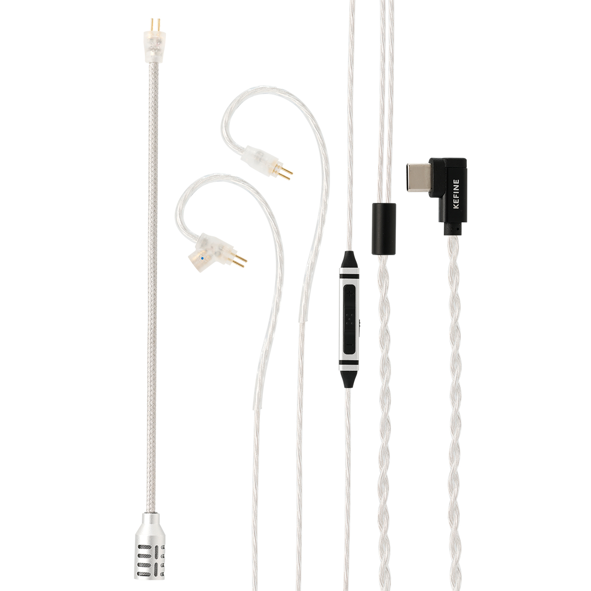 Type C Wired Earphones With Mic - 하이파이 유선 이어폰용 케핀 게이밍 케이블