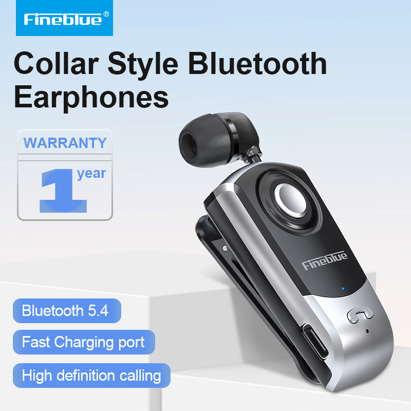 Type C Wired Earphones With Mic - Fineblue F960 무선 블루투스 헤드셋, 와이어