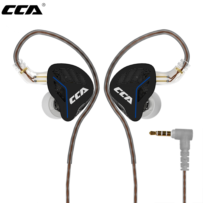 Type C Wired Earphones With Mic - CCA AKX 다이내믹 드라이브 헤드폰 HIFI