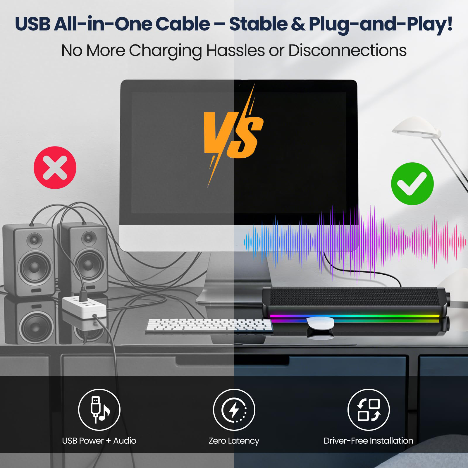 유선 블루투스 컴퓨터 스피커 사운드바 스테레오 RGB  - Rgb Computer Soundbar For Pc 리뷰 및 가격