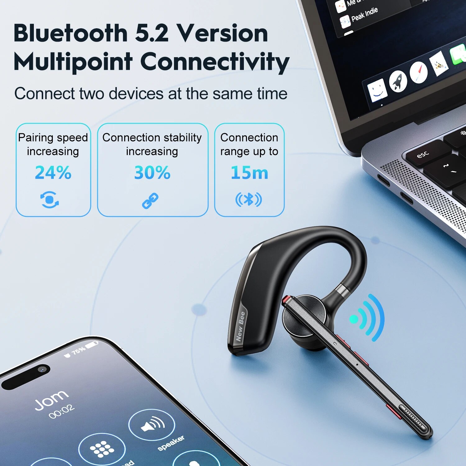 뉴 비 M51 블루투스 5.2 무선 헤드셋 이어폰, 듀 - Type C Wired Earphones With Mic 리뷰 및 가격