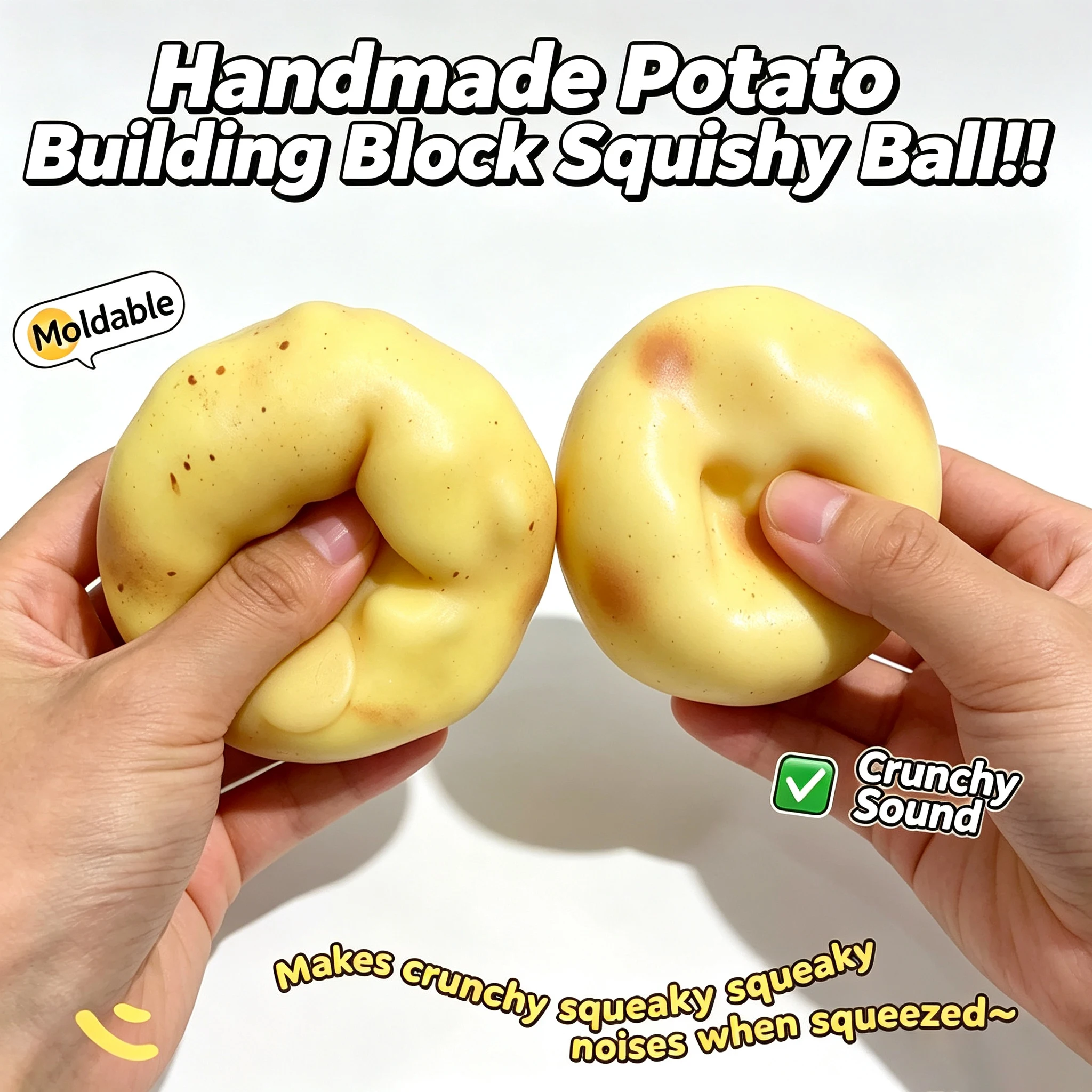 바삭바삭한 감자 모양 스트레스볼 ASMR 피젯 토이 수 - Laptops 리뷰 및 가격