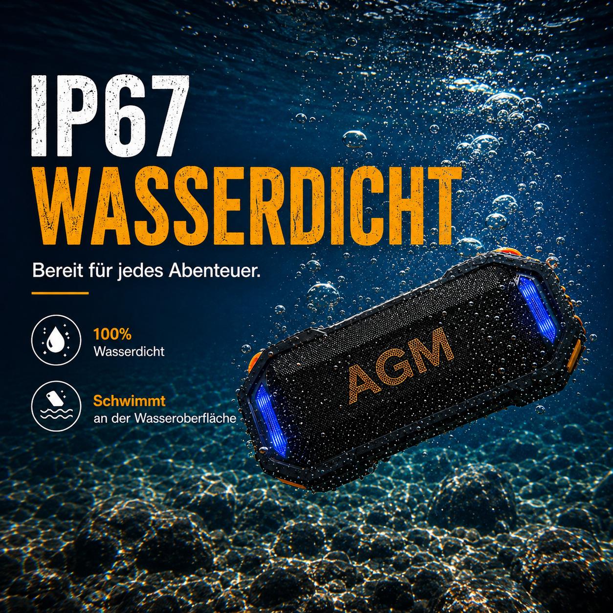AGM MAG ROCK 야외용 무선 스피커, 블루투스  - Portable Bluetooth Speaker Waterproof Ipx7 리뷰 및 가격
