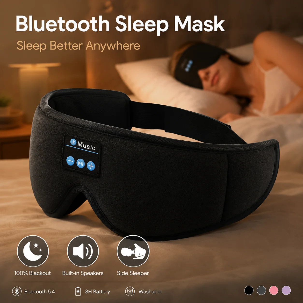 무선 수면 헤드폰 아이 마스크, 측면 수면자를 위한 마 - Sleep Mask Headphones Bluetooth 리뷰 및 가격