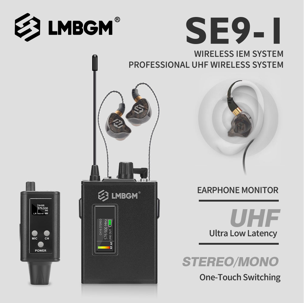 LMBGM SE9 UHF 무선 인이어 모니터 시스템 1 - In Ear Monitors For Singers 리뷰 및 가격