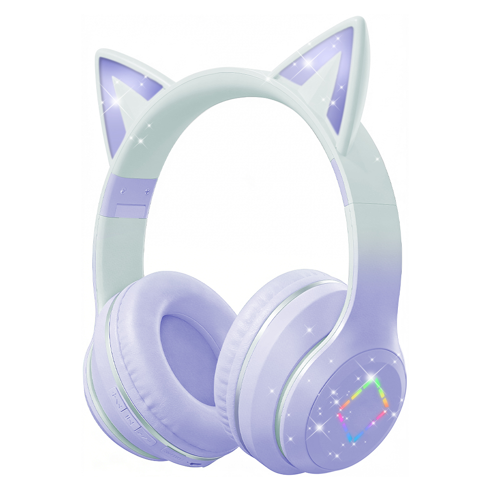 귀엽고 깜찍한 고양이 귀 모양 무선 헤드폰, RGB L - Cat Ear Bluetooth Headset Led 리뷰 및 가격