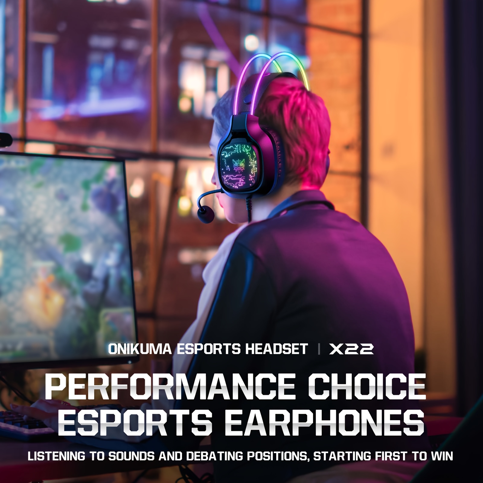 ONIKUMA X22 게임용 헤드셋 RGB 동적 조명  - Gaming Headset With Mic Rgb 리뷰 및 가격