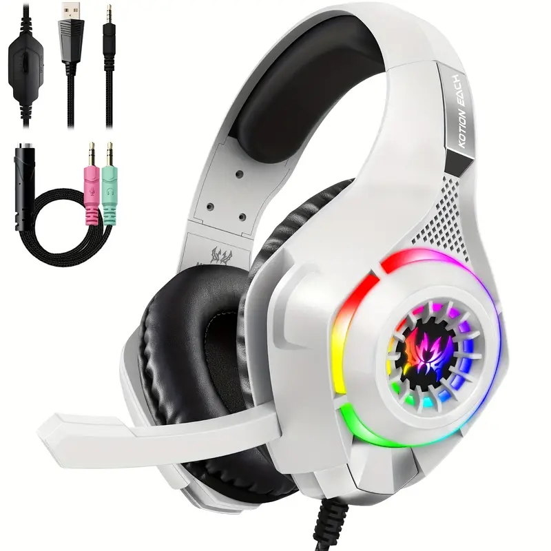 PC, PS4, PS5용 게이밍 헤드셋, 노이즈 캔슬링 - Gaming Headset With Mic Rgb 리뷰 및 가격