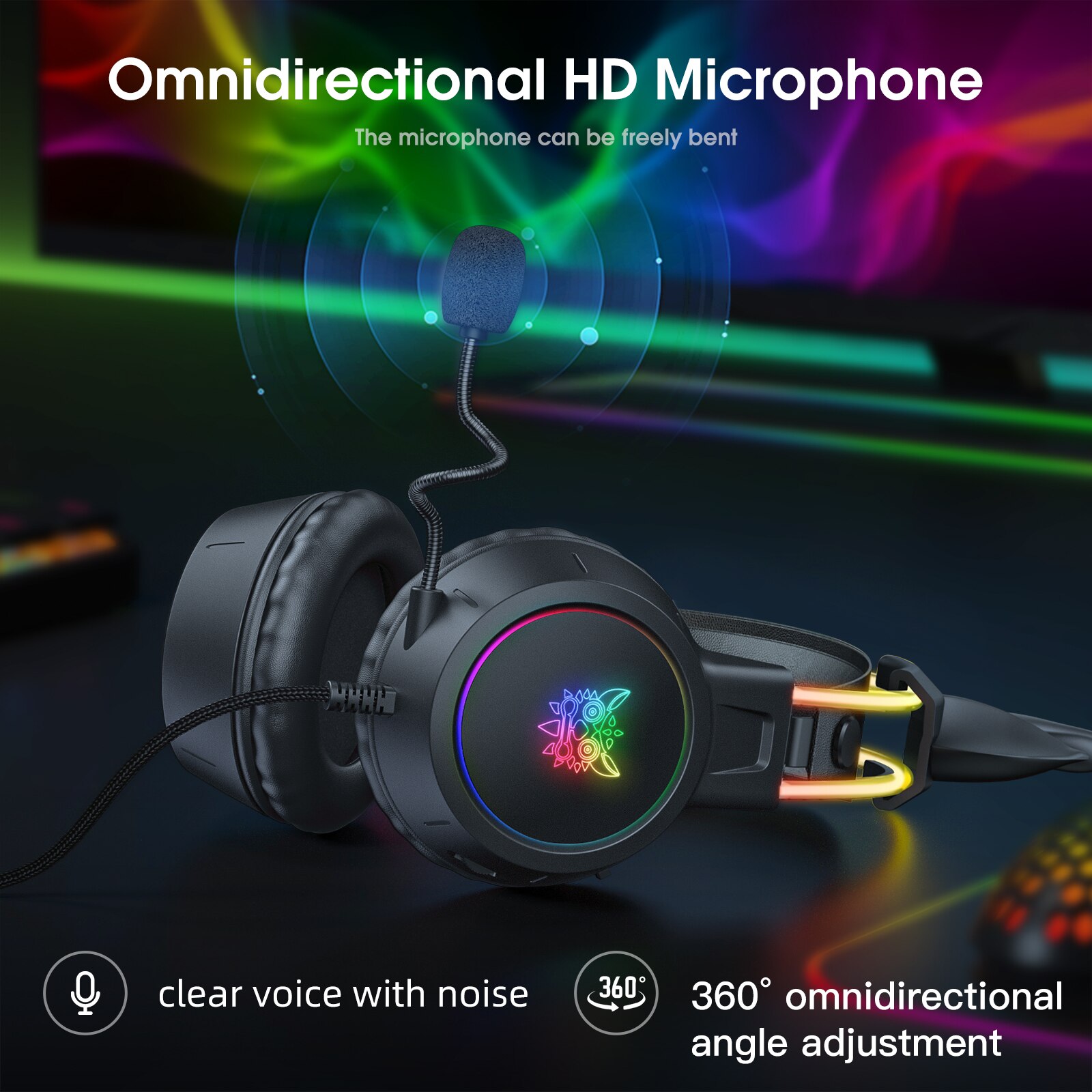 ONIKUMA 게임 헤드셋 2024 새로운 크리스마스  - Gaming Headset With Mic Rgb 리뷰 및 가격