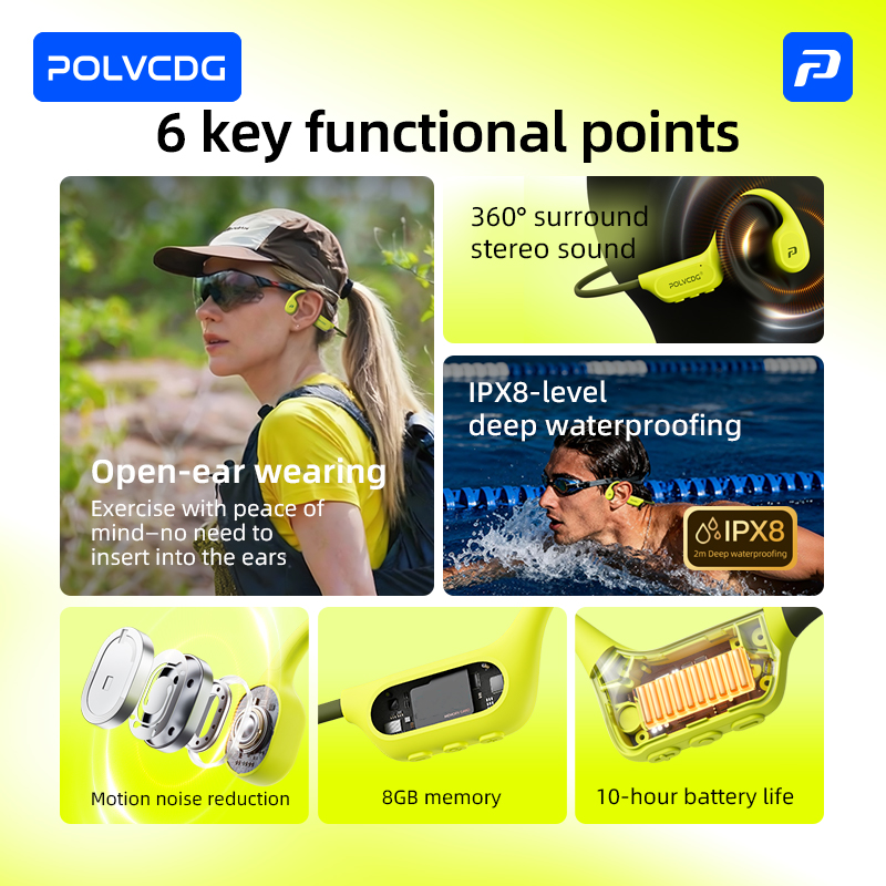 POLVCDG 8G 메모리 골전도 스포츠 수영 헤드폰  - Sleep Mask Headphones Bluetooth 리뷰 및 가격