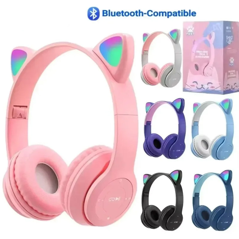 무선 블루투스 이어폰 귀여운 고양이 귀 스타일 LED  - Cat Ear Bluetooth Headset Led 리뷰 및 가격